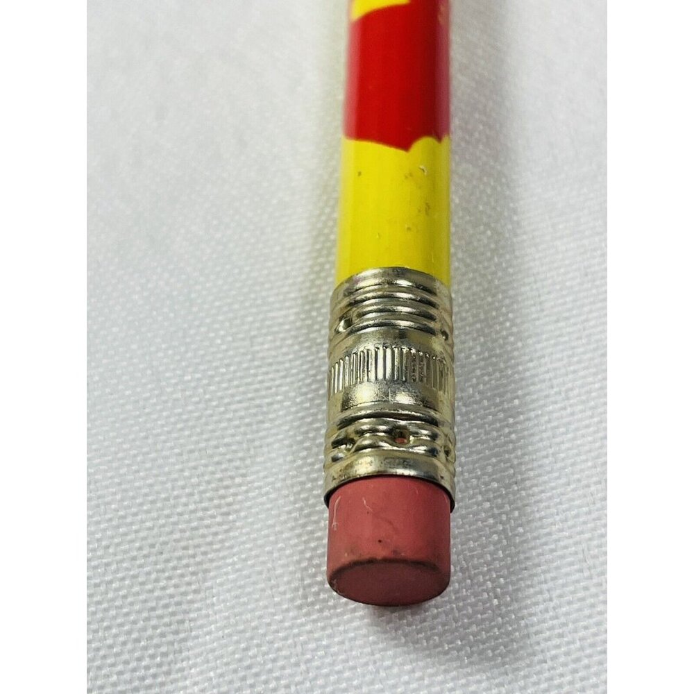 Honor Roll Student Red Yellow Wood Pencil Pink Eraser Vintage Unsharpened Rare - Picture 4 of 8